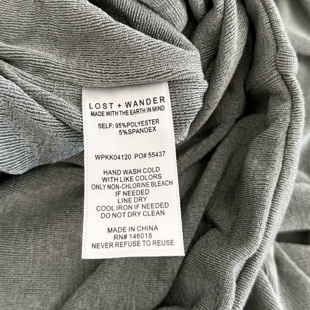 Lost + Wander Wild Sage Pants NWT Large - Picture 7 of 9